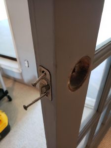 latch with screws that are too long